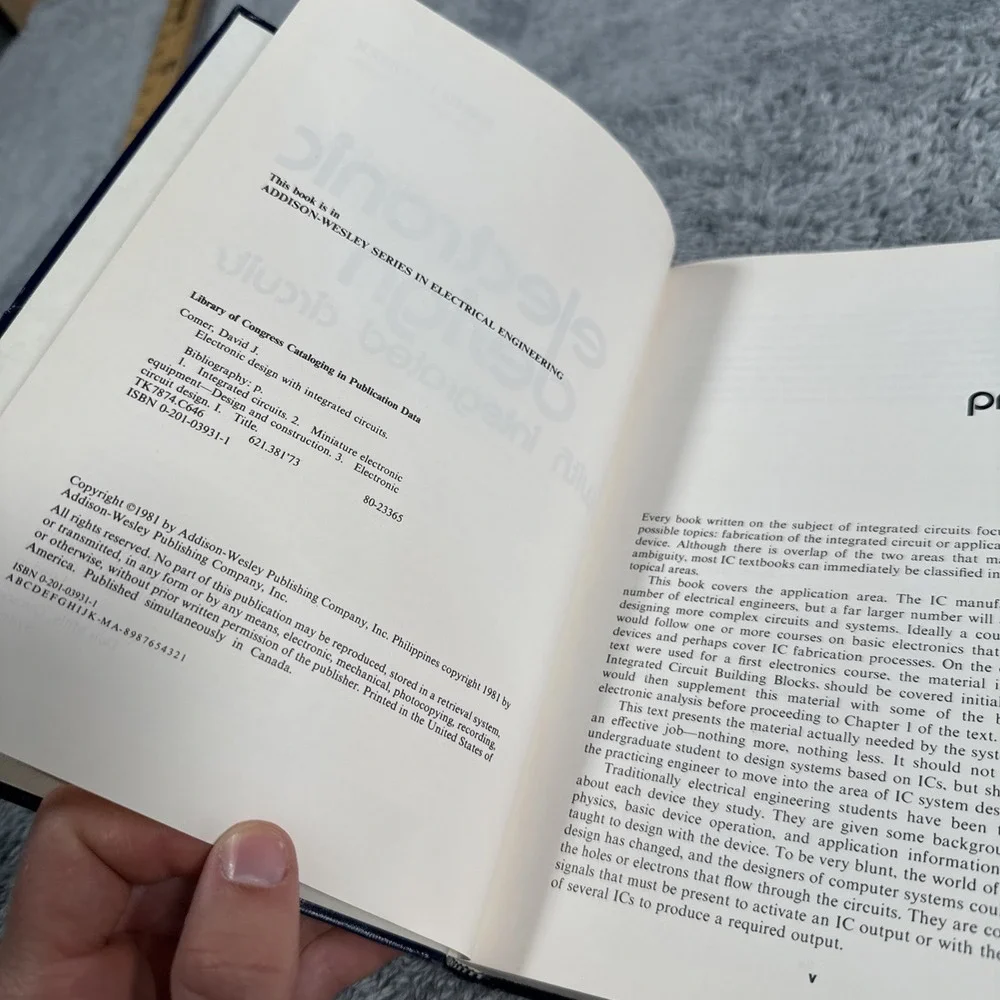 Electronic Design with Integrated Circuits by Comer David J 1981 Textbook
